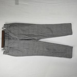 Banana Republic Sloan Plaid Trousers Women's Size 6 Black & White